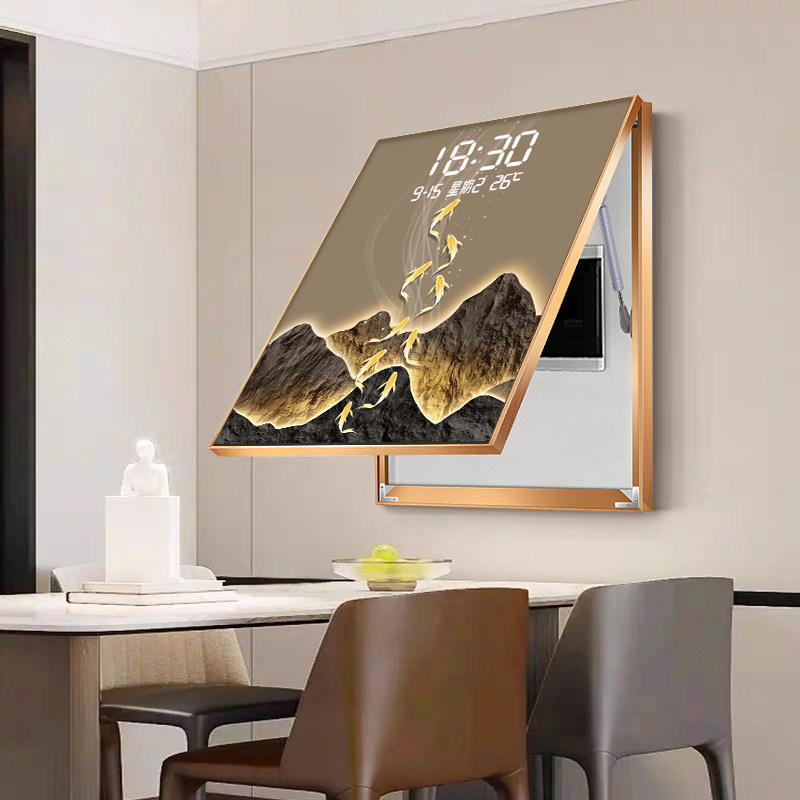 Home Security Number - Elegant Light Numbers Wall Clock Security