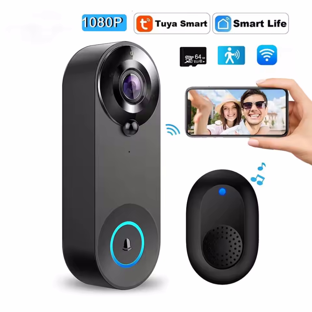 Home Security News - Tuya 1080P Wireless WIFI Doorbell Video