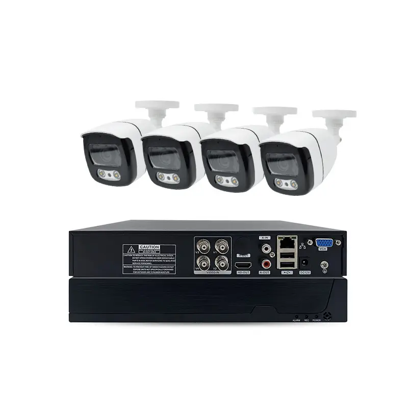 Home Security With Cameras - 5MP Outdoor Dome AHD DVR 4