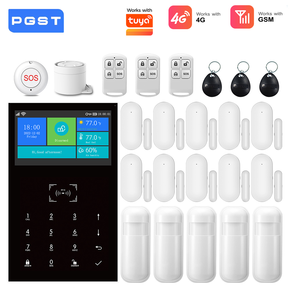 Home Security No Monthly Fee - Smart Home Alarm System 2.4G WiFi