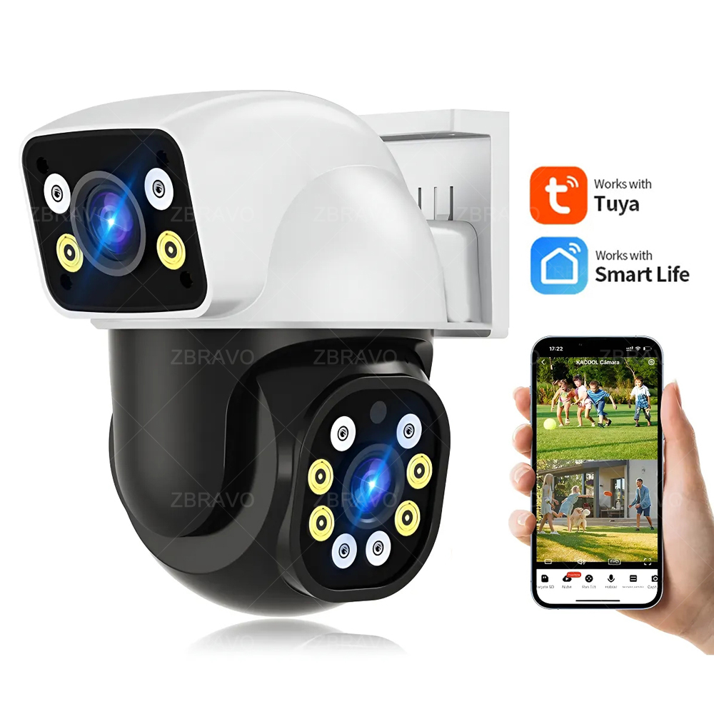 Home Security Alarm System - Smartlife 8MP WiFi Tuya Outdoor Camera