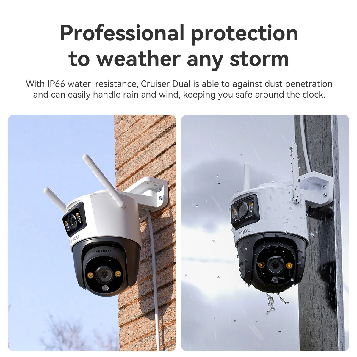 Home Security With Cameras - IMOU Outdoor PT Security Camera -