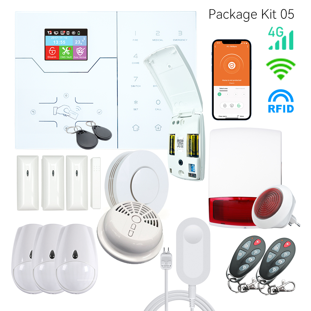 Home Security No Subscription - Smart Home Alarm Central HA-VGW, 4G