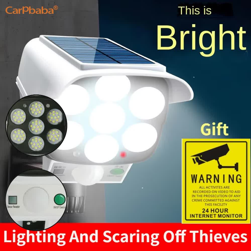Home Security Lights - Outdoor Solar Light Motion Sensor Security