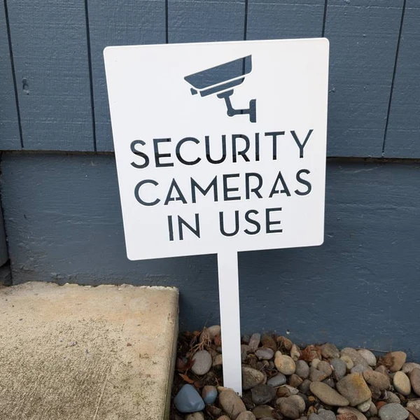 Security Camera Yard Sign - Mo - огляд і ціна Home Yard Security Cameras