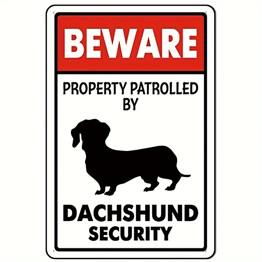 Beware Dachshund Security Tin  - огляд і ціна Home Security Bars