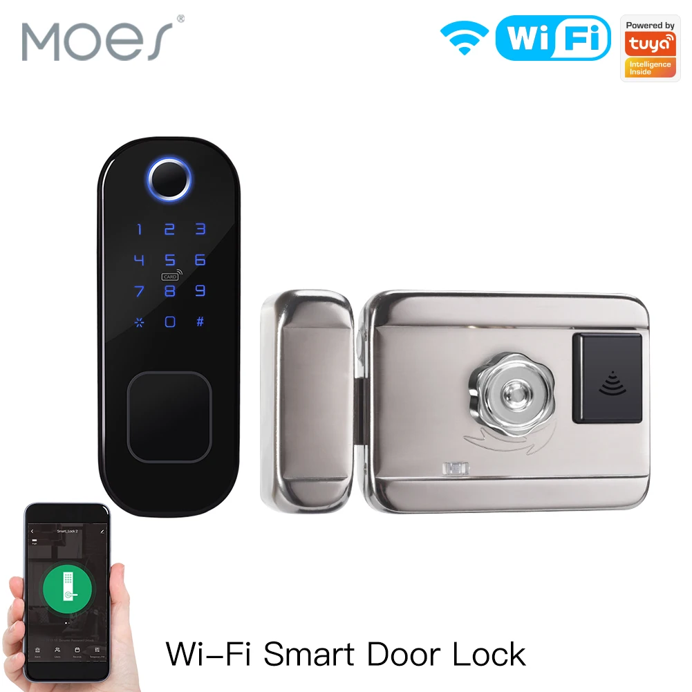 MOES WiFi Tuya Smart Lock Door - огляд і ціна Home Security Packages