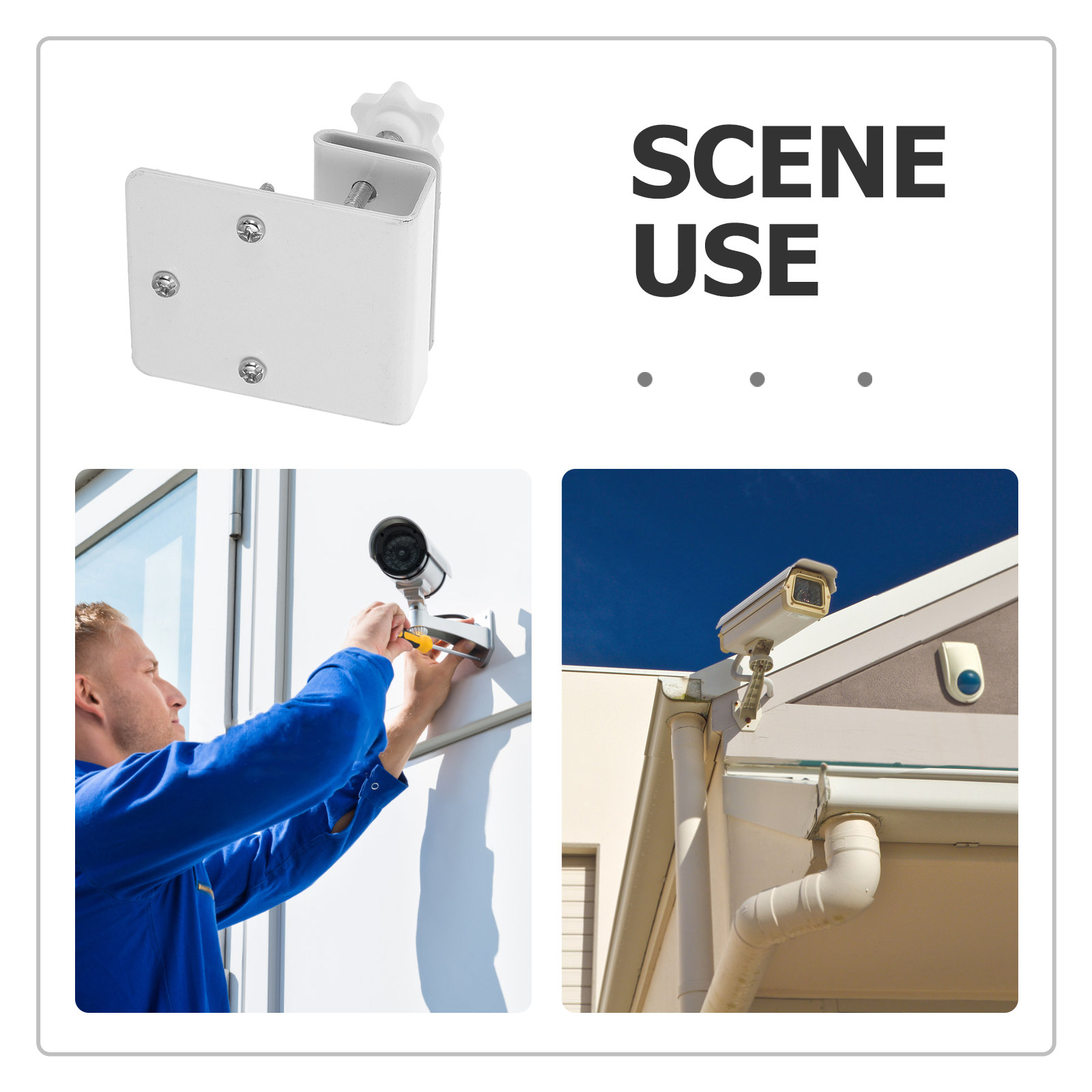 Gutter Solar Camera Mount Brac - огляд і ціна Home Yard Security Cameras