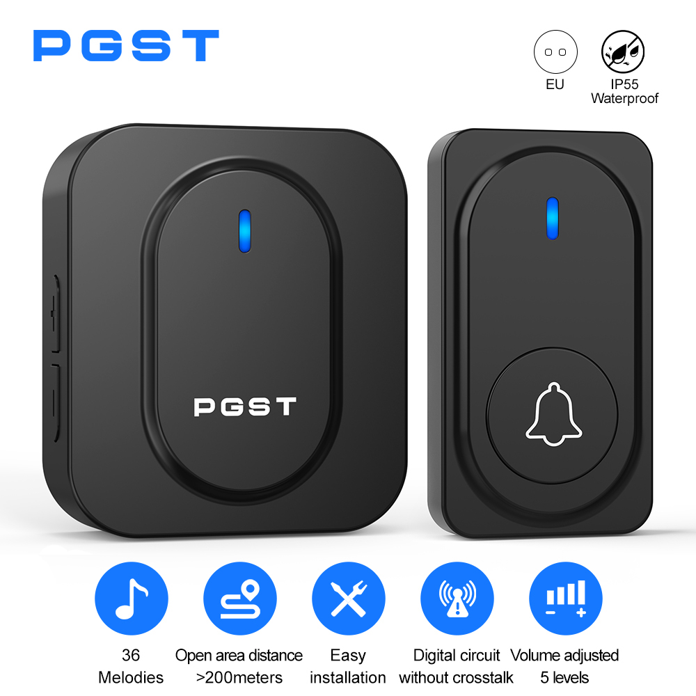 PGST Wireless Doorbell 36 Chim - огляд і ціна Home Security Lights