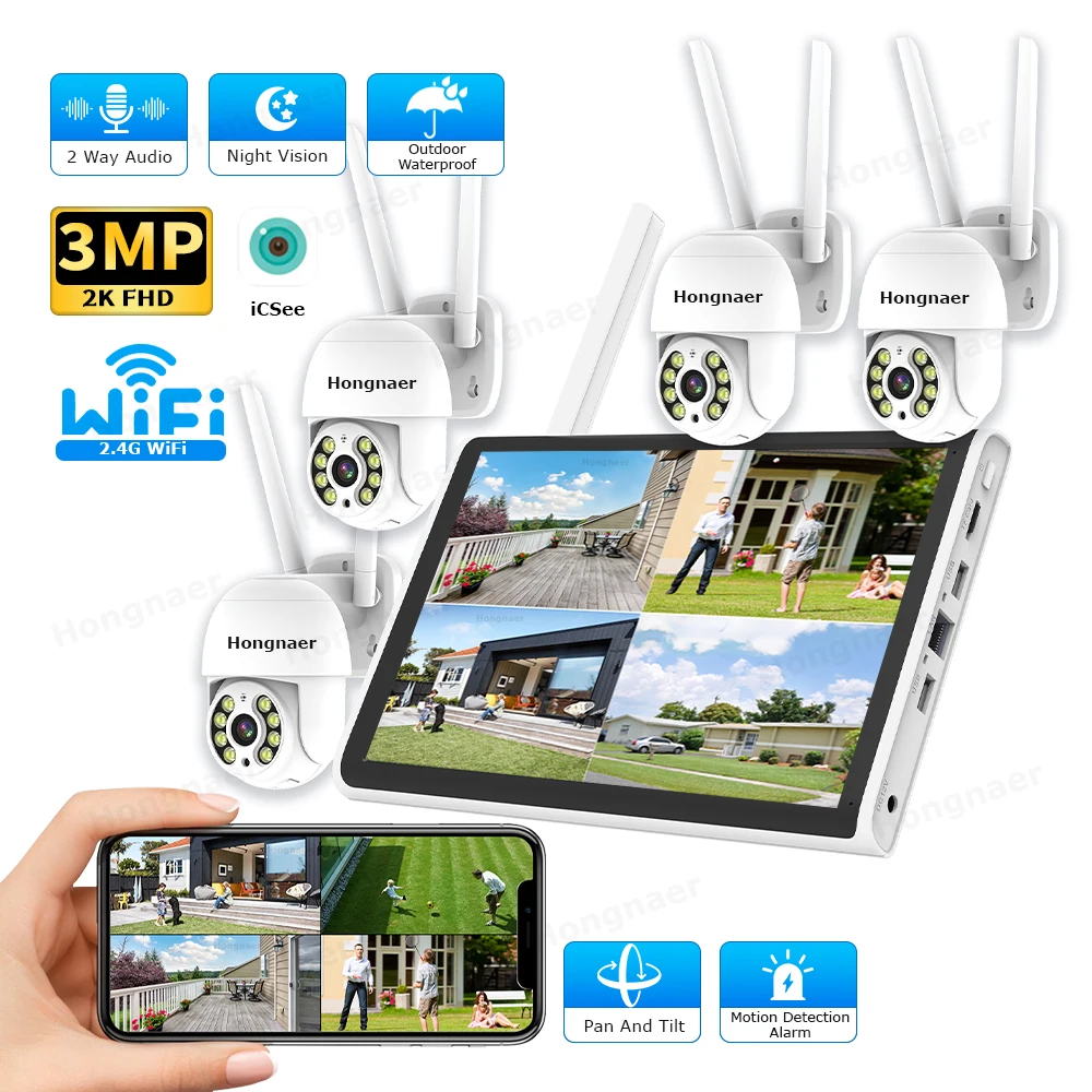 2026 Hongnaer 3MP 4 Channel Wi - огляд і ціна Home Security With Cameras