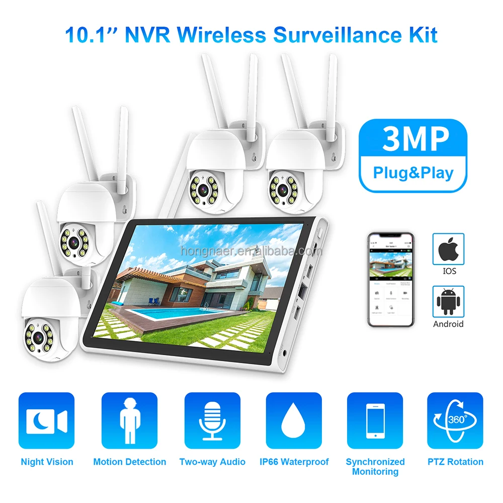 2026 Hongnaer 3MP 4 Channel Wi - огляд і ціна Home Security With Cameras