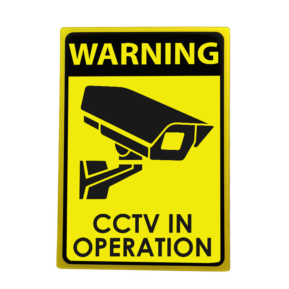 Acrylic Security Camera Warnin - огляд і ціна Home Yard Security Cameras