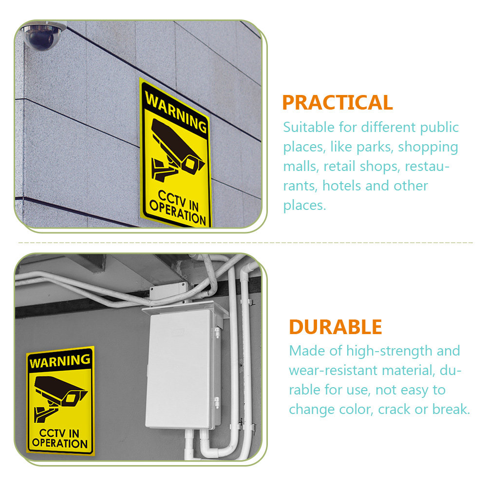 Acrylic Security Camera Warnin - огляд і ціна Home Yard Security Cameras