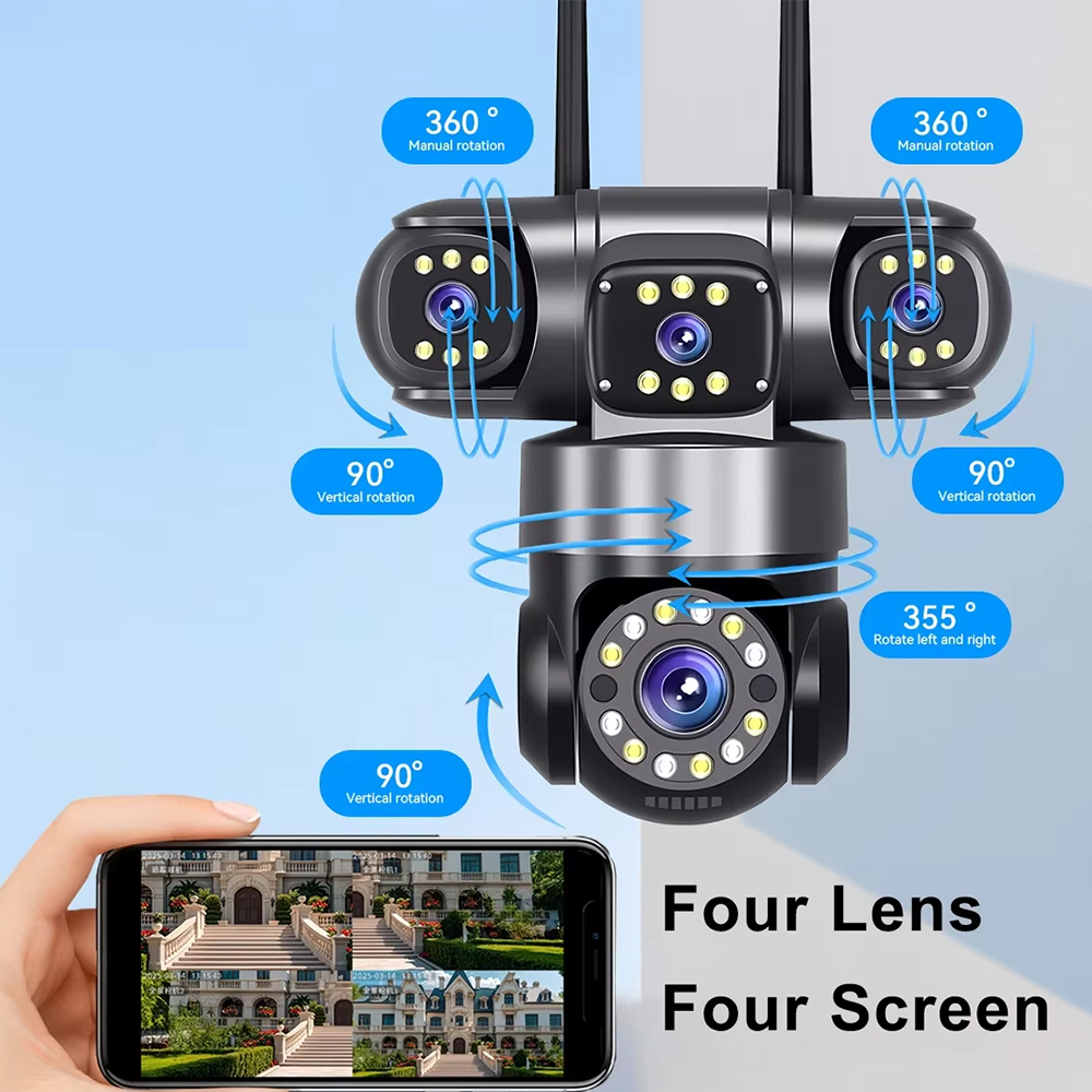 Hot Sale Multi Lens 20MP Secur - огляд і ціна Home Yard Security Cameras