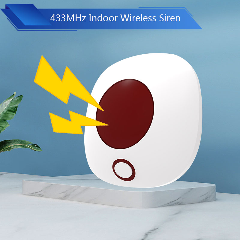 Indoor 433MHz Wireless Siren S - огляд і ціна Home Security Lights