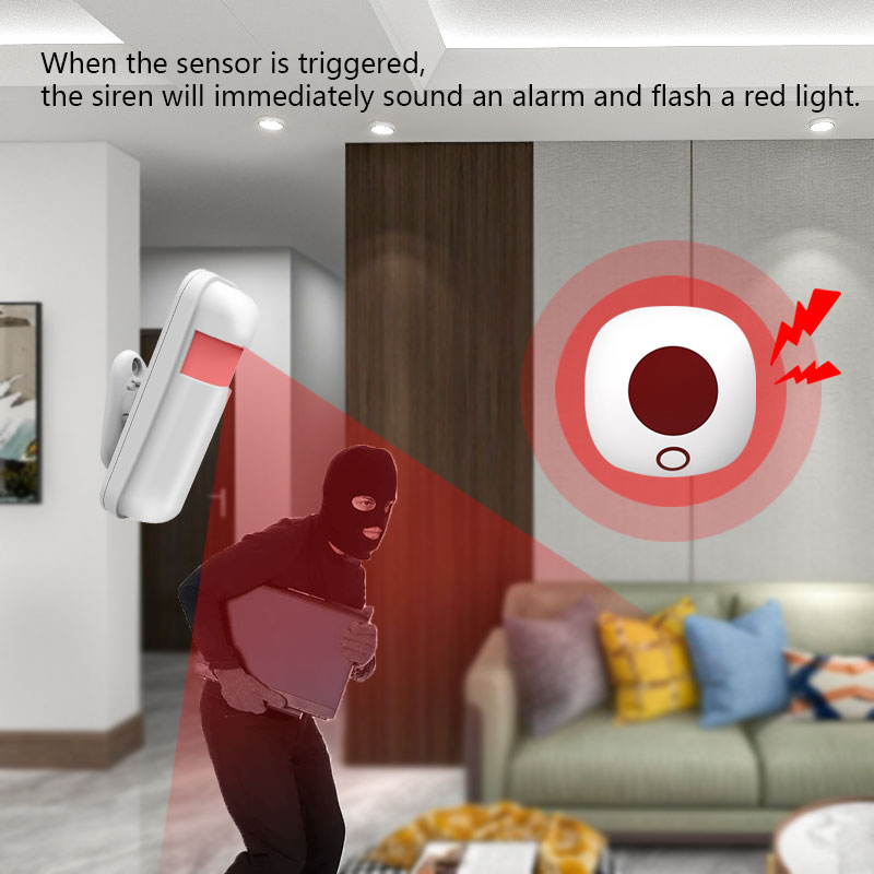 Indoor 433MHz Wireless Siren S - огляд і ціна Home Security Lights