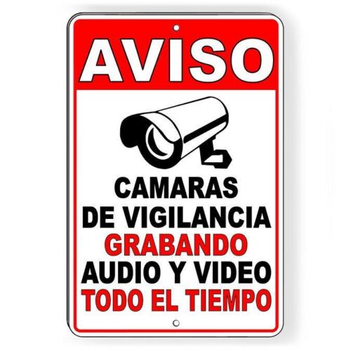 Vintage Metal Tin Sign Spanish - огляд і ціна Home Yard Security Cameras