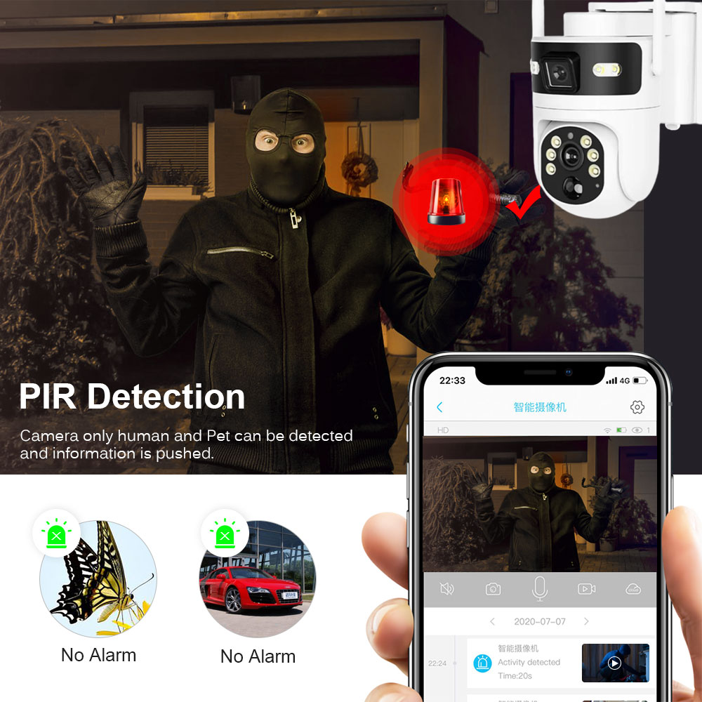 Wireless Outdoor PTZ Solar Sec - огляд і ціна Home Yard Security Cameras