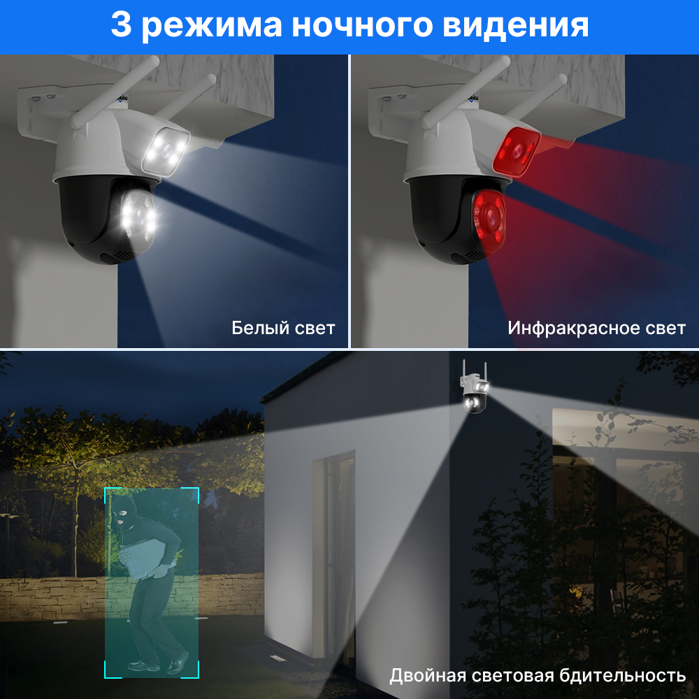 Hiseeu 4K 8MP PTZ Wifi IP Came - огляд і ціна Home Security Camera Xiaomi