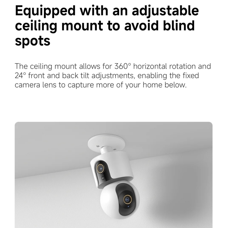 Xiaomi Smart Camera C500 Dual  - огляд і ціна Home Security Camera Xiaomi