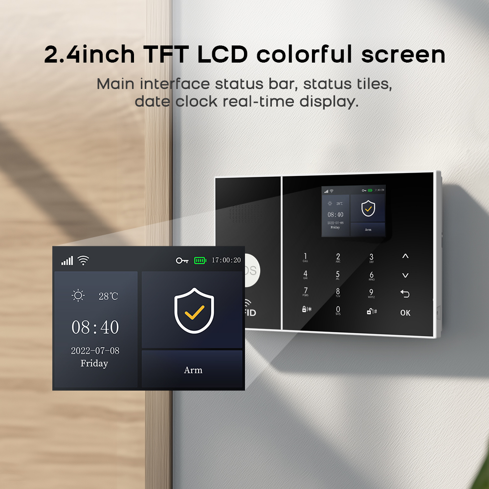 Smart Home Alarm System 4G WiF - огляд і ціна Home Security No Monthly Fee