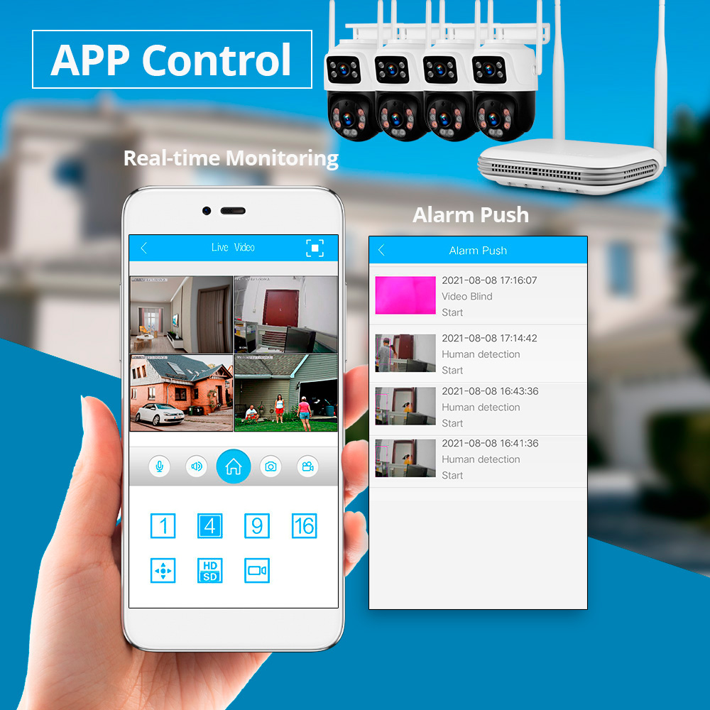 KERUI Waterproof 6MP HD Wirele - огляд і ціна Home Security Packages