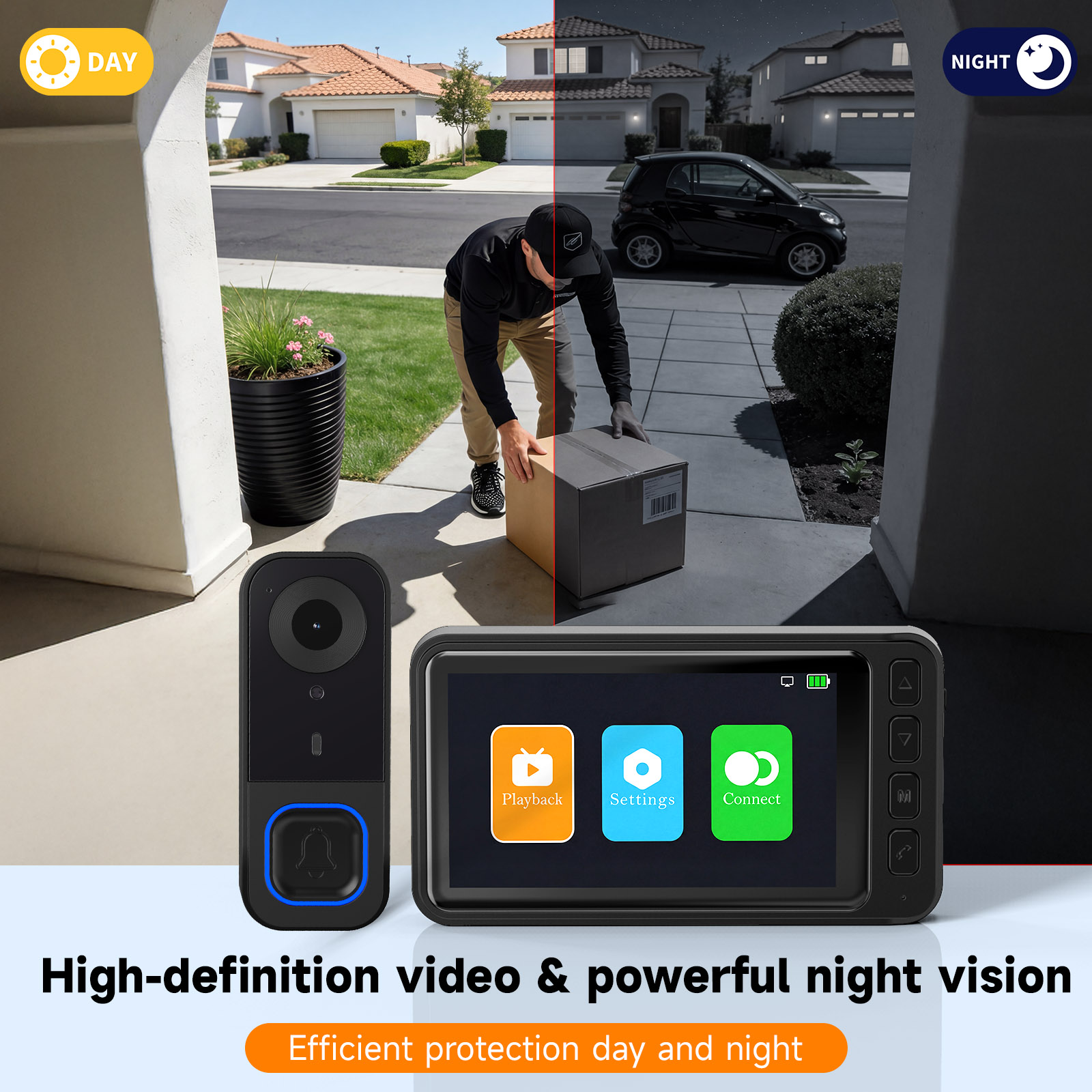 Video Doorbell HD Camera Night - огляд і ціна Home Security No Monthly Fee