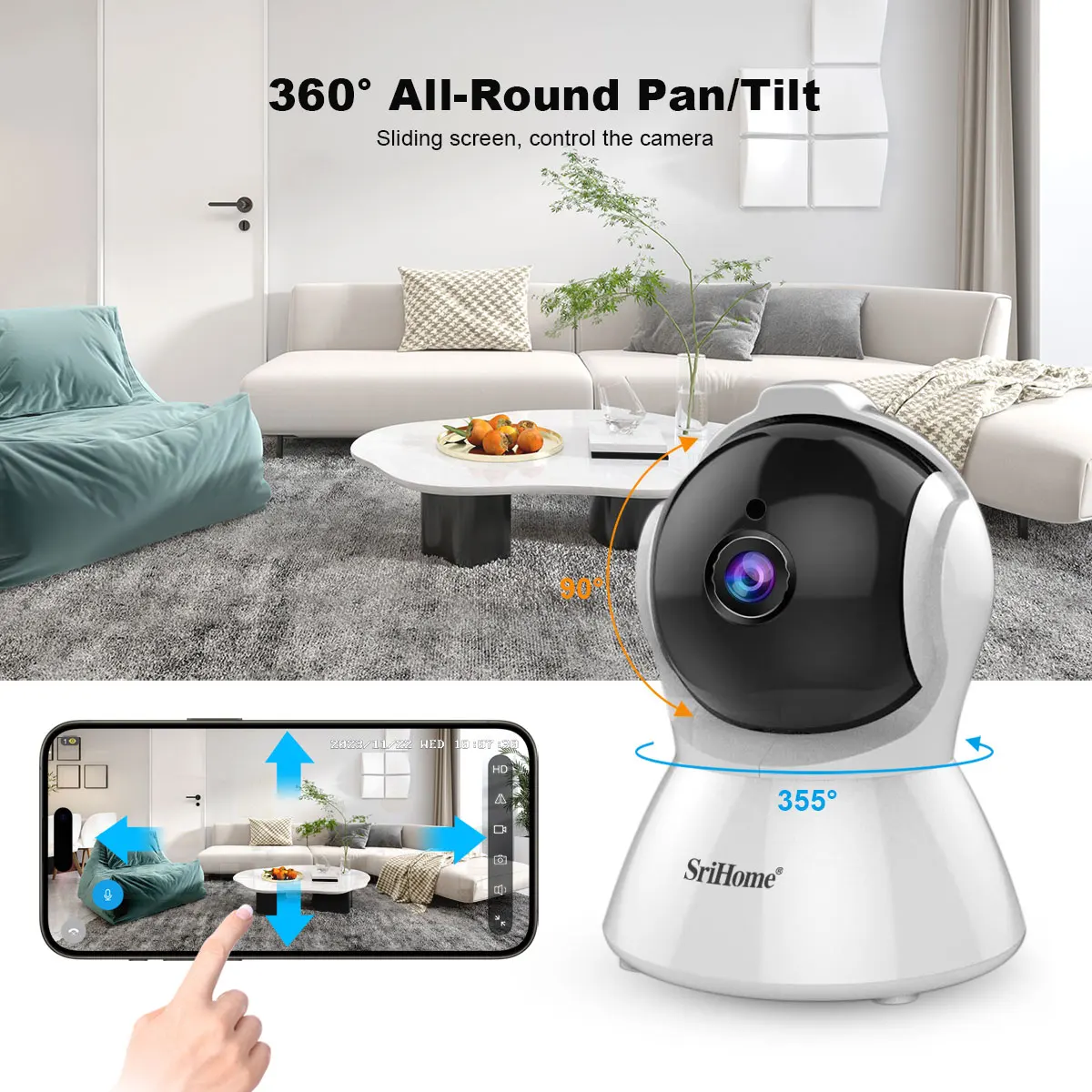 Srihome SH025 WiFi Camera Smar - огляд і ціна Home Security No Subscription