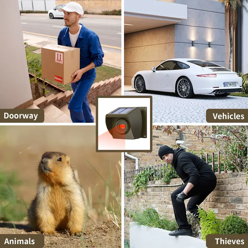 Outdoor Solar - Powered Wirele - огляд і ціна Home Security Alarm System
