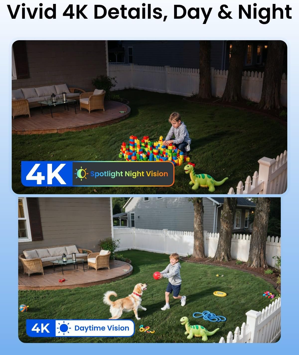 4K Wireless Outdoor Solar Secu - огляд і ціна Home Security No Monthly Fee
