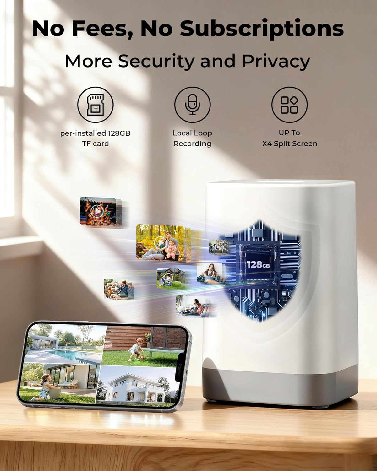 Solar Powered Wireless Outdoor - огляд і ціна Home Security No Subscription