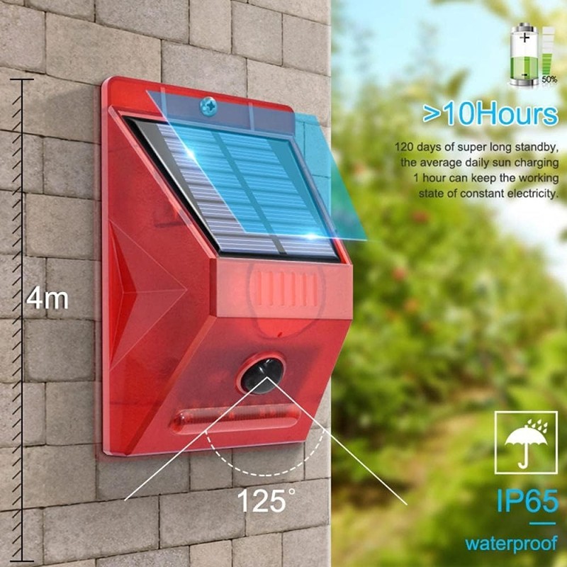 Infrared Motion Sensor Solar A - огляд і ціна Home Security Lights