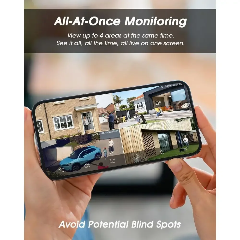 2K Solar Security Cameras Wire - огляд і ціна Home Security No Monthly Fee