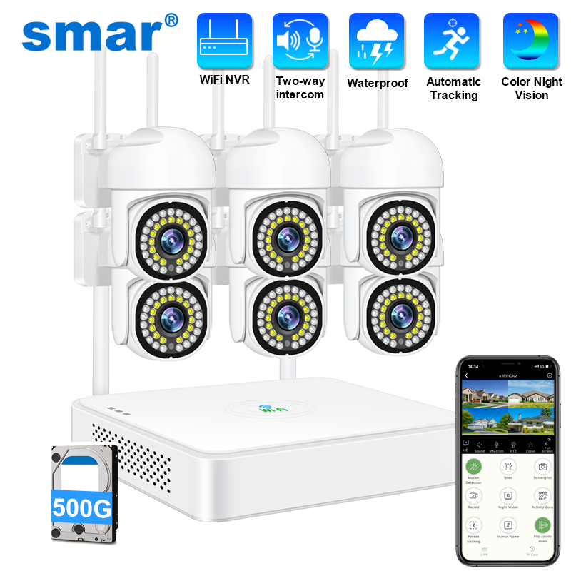 Smar 3MP Wireless CCTV Securit - огляд і ціна Home Security Alarm System