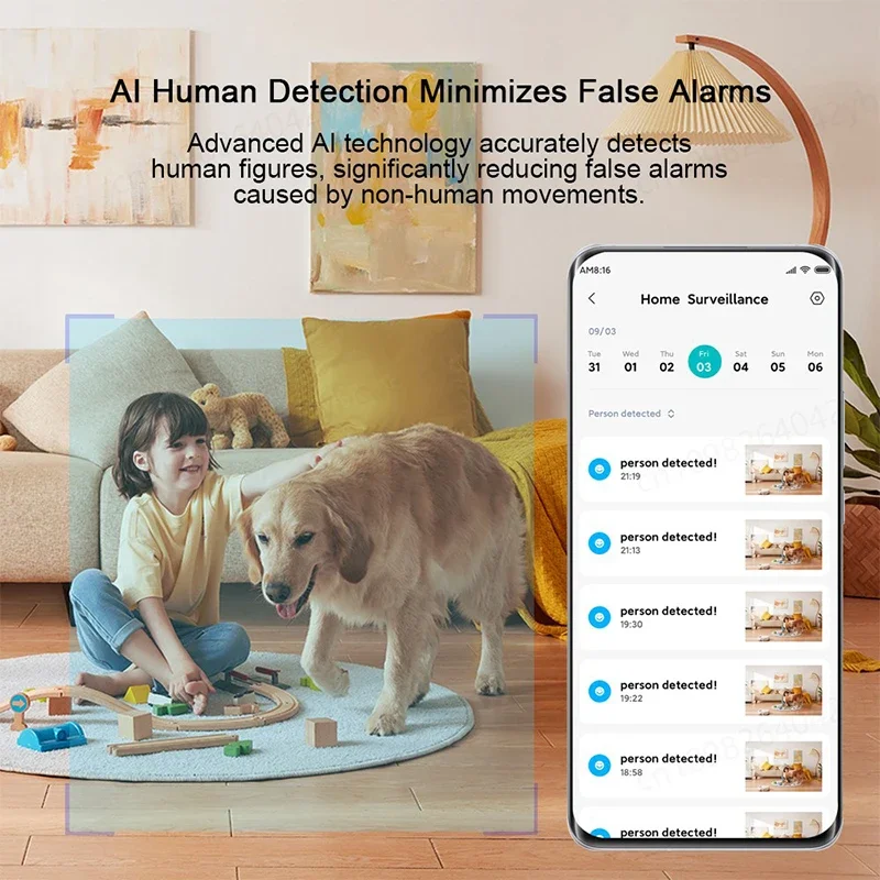 XIAOMI Wifi Camera PTZ 2K Home - огляд і ціна Home Security Camera Xiaomi