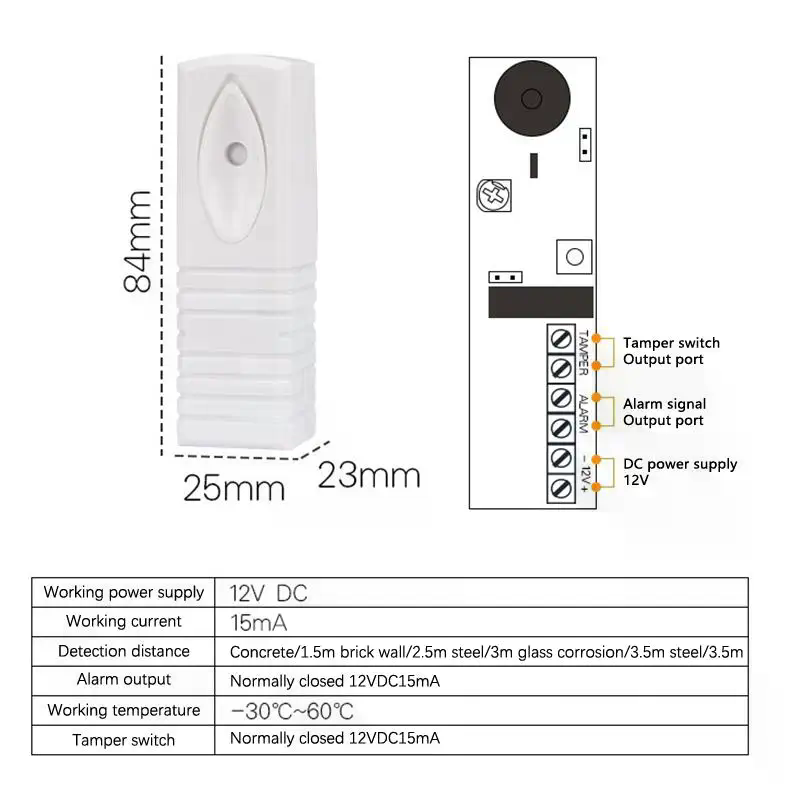 Wired Photoelectric Vibration  - огляд і ціна Home Security Alarm System